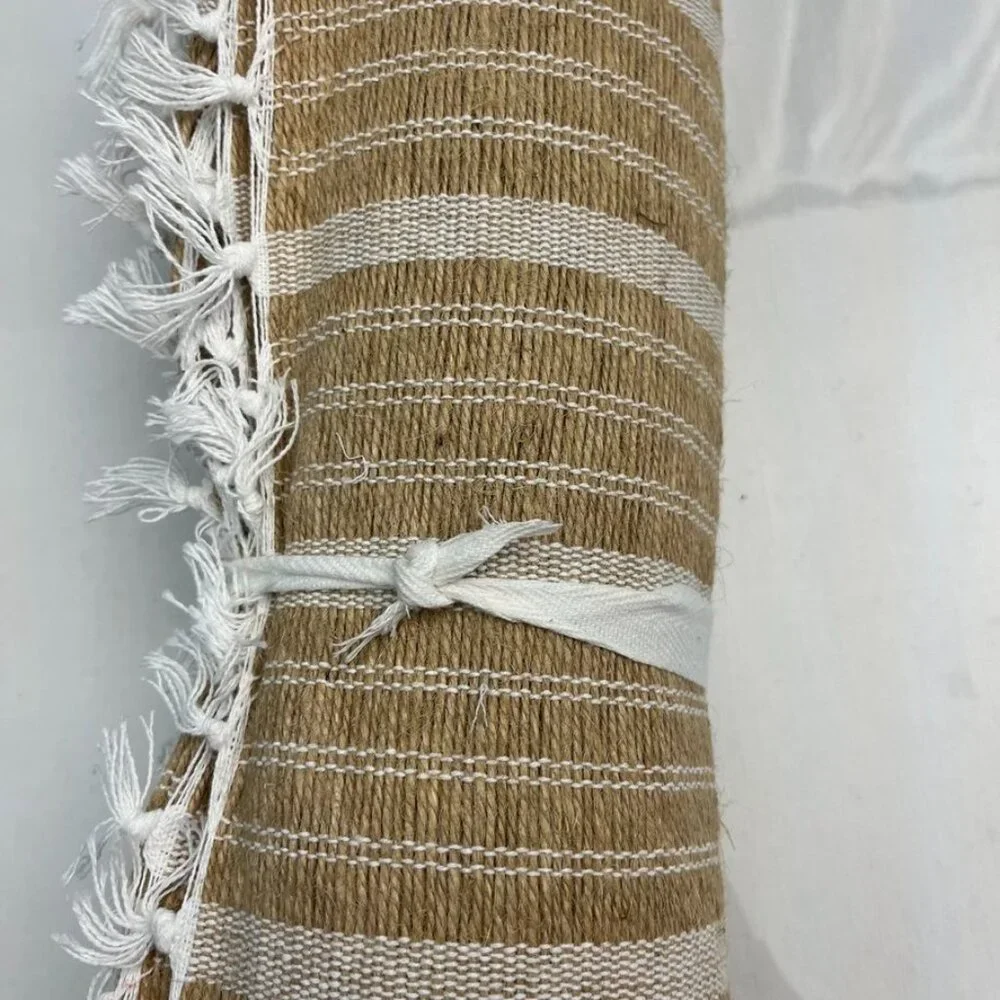 Two’s Company Au Natural Jute Cotton Tassel Placemats Set of 4